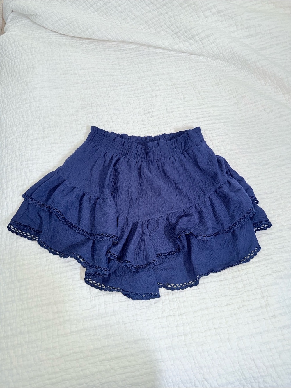 Women’s Navy Tiered Ruffle Skort